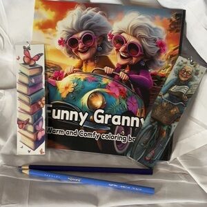 Grandma warm and comfy coloring book